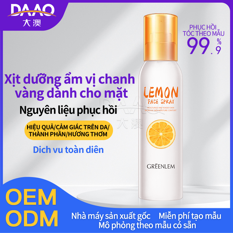 Xịt dưỡng ẩm vị chanh vàng dành cho mặt