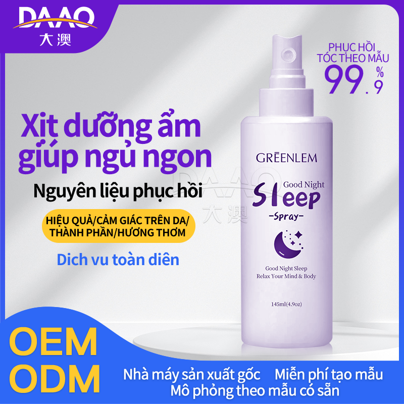 Xịt dưỡng ẩm giúp ngủ ngon